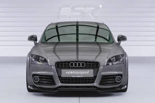 CSR Frontspoiler | Cup-Spoilerlippe mit ABE für Audi TT (8J) S-Line CSL932-G Glossy schwarz Hochglanz (keine Lackierung erforderlich)