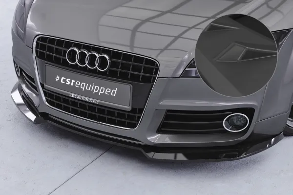 CSR Frontspoiler | Cup-Spoilerlippe mit ABE für Audi TT (8J) S-Line CSL932-L schwarz matt (Lackierung erforderlich)