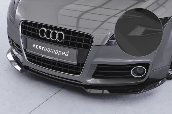 CSR Frontspoiler | Cup-Spoilerlippe mit ABE für Audi TT (8J) S-Line CSL932-S schwarz matt strukturiert (keine Lackierung erforderlich)
