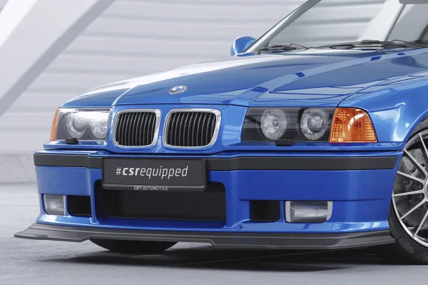 CSR Frontspoiler | Cup-Spoilerlippe mit ABE für BMW 3er E36 CSL755-M Carbon Look matt strukturiert (keine Lackierung erforderlich)