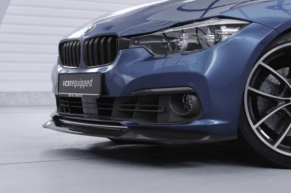 CSR Frontspoiler | Cup-Spoilerlippe mit ABE für BMW 3er F30/F31 CSL366-G Glossy schwarz glänzend (keine Lackierung erforderlich)