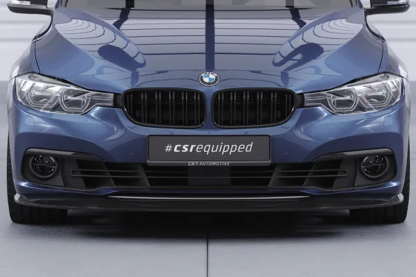 CSR Frontspoiler | Cup-Spoilerlippe mit ABE für BMW 3er F30/F31 CSL366-C Carbon Look glänzend (keine Lackierung erforderlich)