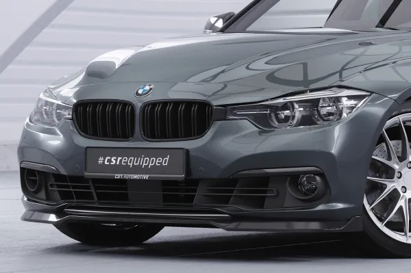 CSR Frontspoiler | Cup-Spoilerlippe mit ABE für BMW 3er F30/F31 LCI CSL604-S Strukturiert schwarz matt (keine Lackierung erforderlich)
