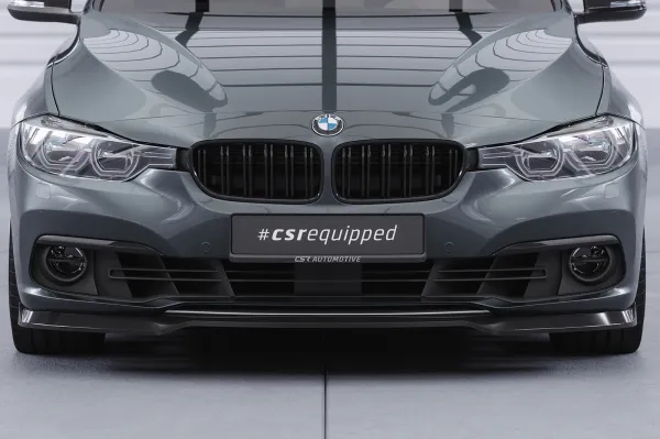 CSR Frontspoiler | Cup-Spoilerlippe mit ABE für BMW 3er F30/F31 LCI CSL604-S Strukturiert schwarz matt (keine Lackierung erforderlich)