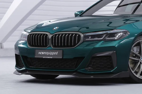 CSR Frontspoiler | Cup-Spoilerlippe mit ABE für BMW 5er G30/G31 M-Paket LCI CSL646-S Strukturiert schwarz matt (keine Lackierung erforderlich)
