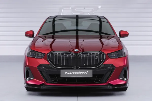 CSR Frontspoiler | Cup-Spoilerlippe mit ABE für BMW 5er G60 / i5 G60 CSL860-C Carbon Look Hochglanz (keine Lackierung erforderlich)