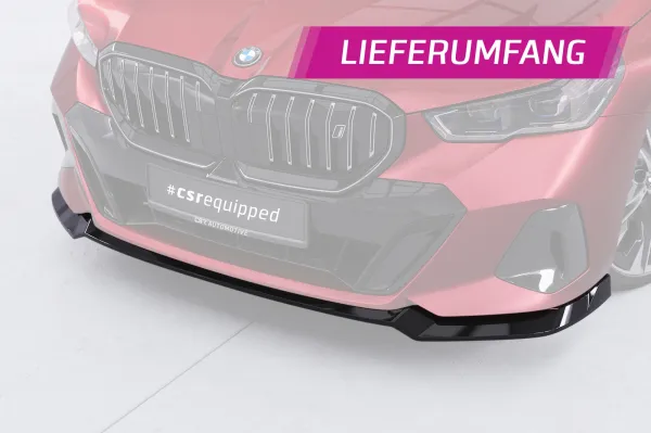 CSR Frontspoiler | Cup-Spoilerlippe mit ABE für BMW 5er G60 / i5 G60 CSL860-L Lackierung erforderlich (unlackiert)