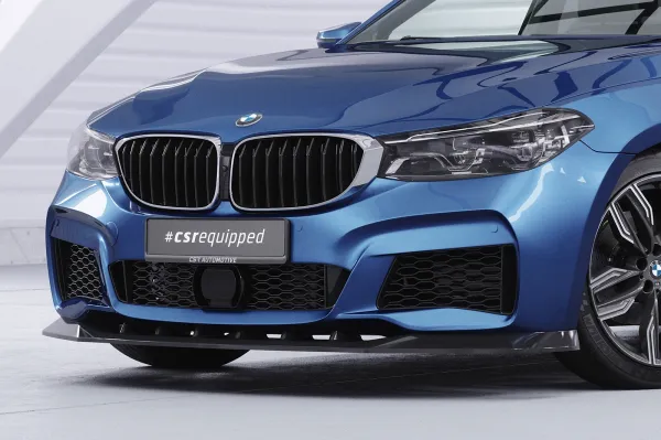 CSR Frontspoiler | Cup-Spoilerlippe mit ABE für BMW 6er G32 CSL893-C Carbon Look Hochglanz (keine Lackierung erforderlich)