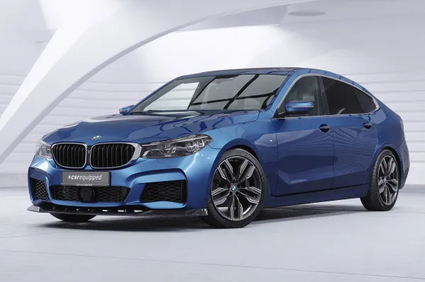 CSR Frontspoiler | Cup-Spoilerlippe mit ABE für BMW 6er G32 CSL893-C Carbon Look Hochglanz (keine Lackierung erforderlich)