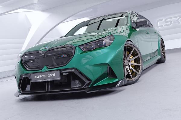 CSR Frontspoiler | Cup-Spoilerlippe mit ABE für BMW M5 G90/G99 CSL986-G Glossy schwarz Hochglanz (keine Lackierung erforderlich)