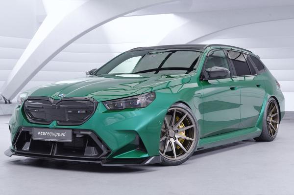 CSR Frontspoiler | Cup-Spoilerlippe mit ABE für BMW M5 G90/G99 CSL986-G Glossy schwarz Hochglanz (keine Lackierung erforderlich)