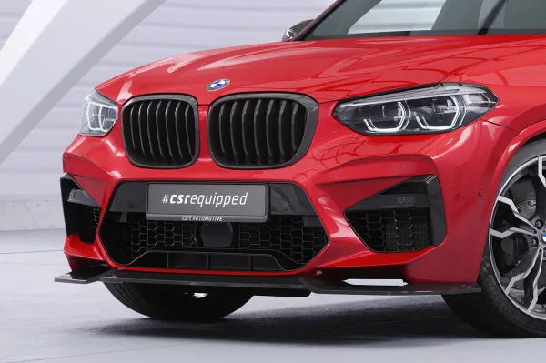 CSR Frontspoiler | Cup-Spoilerlippe mit ABE für BMW X3 M F97 / X4 M F98 CSL956-S Strukturiert schwarz matt (keine Lackierung erforderlich)
