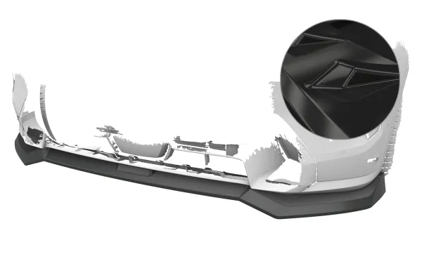 CSR Frontspoiler | Cup-Spoilerlippe mit ABE für BMW X7 G07 CSL979-G Glossy schwarz Hochglanz (keine Lackierung erforderlich)