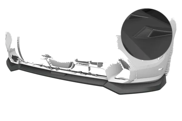 CSR Frontspoiler | Cup-Spoilerlippe mit ABE für BMW X7 G07 CSL979-L Lackierung erforderlich (unlackiert)