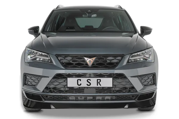 CSR Frontspoiler | Cup-Spoilerlippe mit ABE für Cupra Ateca CSL430-G Glossy schwarz Hochglanz (keine Lackierung erforderlich)