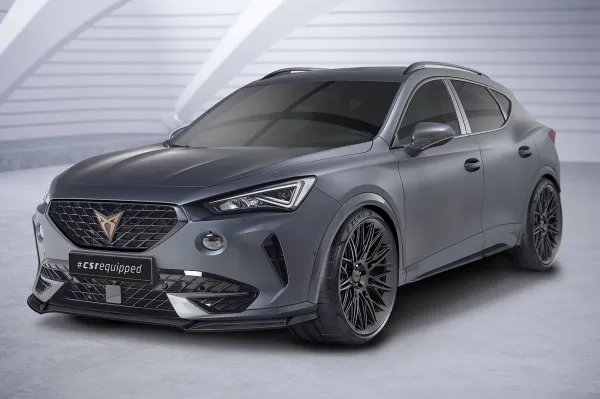 CSR Frontspoiler | Cup-Spoilerlippe mit ABE für Cupra Formentor CSL541-L schwarz matt (Lackierung erforderlich)
