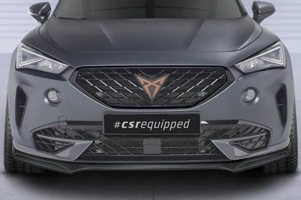 CSR Frontspoiler | Cup-Spoilerlippe mit ABE für Cupra Formentor CSL541-G Glossy schwarz Hochglanz (keine Lackierung erforderlich)