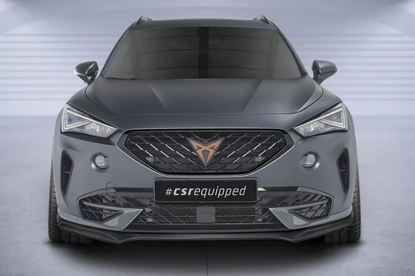 CSR Frontspoiler | Cup-Spoilerlippe mit ABE für Cupra Formentor CSL541-G Glossy schwarz Hochglanz (keine Lackierung erforderlich)