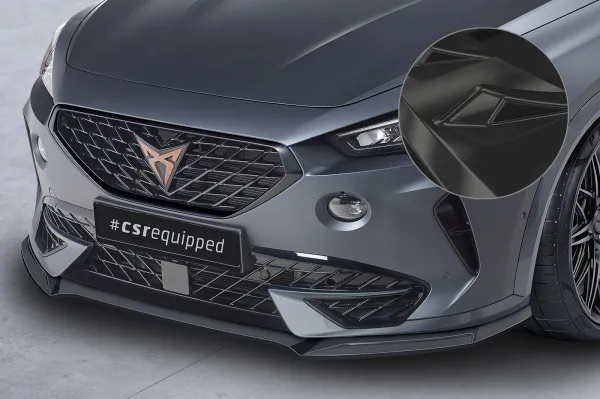 CSR Frontspoiler | Cup-Spoilerlippe mit ABE für Cupra Formentor CSL541-G Glossy schwarz Hochglanz (keine Lackierung erforderlich)