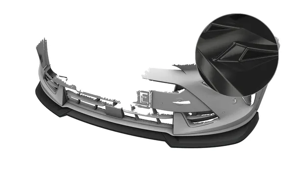 CSR Frontspoiler | Cup-Spoilerlippe mit ABE für Cupra Formentor CSL991-G Glossy schwarz Hochglanz (keine Lackierung erforderlich)