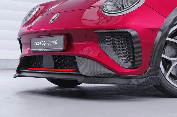 CSR Frontspoiler | Cup-Spoilerlippe mit ABE für GWM ORA Funky Cat / Haomao GT CSL848-C Carbon Look Hochglanz (keine Lackierung erforderlich)