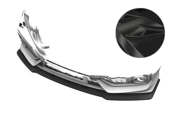 CSR Frontspoiler | Cup-Spoilerlippe mit ABE für Honda Civic FK7 (10. Gen) Sport CSL020-G Glossy schwarz Hochglanz (keine Lackierung erforderlich)