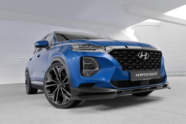 CSR Frontspoiler | Cup-Spoilerlippe mit ABE für Hyundai Santa Fe (Typ TM) CSL987-L Lackierung erforderlich (unlackiert)