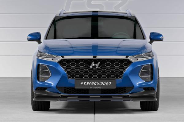 CSR Frontspoiler | Cup-Spoilerlippe mit ABE für Hyundai Santa Fe (Typ TM) CSL987-G Glossy schwarz Hochglanz (keine Lackierung erforderlich)