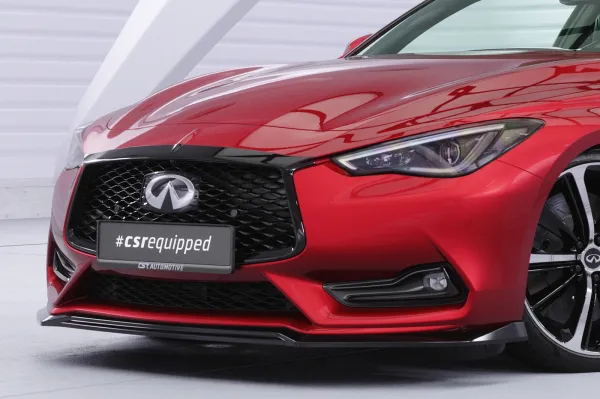 CSR Frontspoiler | Cup-Spoilerlippe mit ABE für Infiniti Q60 CSL754-G Glossy schwarz glänzend (keine Lackierung erforderlich)