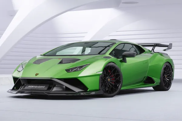 CSR Frontspoiler | Cup-Spoilerlippe mit ABE für Lamborghini Huracan CSL915-M Carbon Look matt strukturiert (keine Lackierung erforderlich)