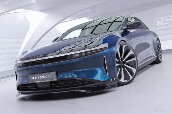 CSR Frontspoiler | Cup-Spoilerlippe mit ABE für Lucid Air CSL983-L schwarz matt (Lackierung erforderlich)