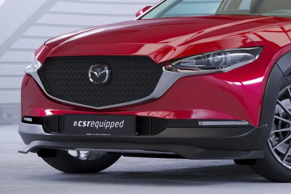 CSR Frontspoiler | Cup-Spoilerlippe mit ABE für Mazda CX-30 CSL742-C Carbon Look Hochglanz (keine Lackierung erforderlich)