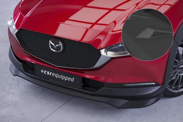 CSR Frontspoiler | Cup-Spoilerlippe mit ABE für Mazda CX-30 CSL742-S schwarz matt strukturiert (keine Lackierung erforderlich)