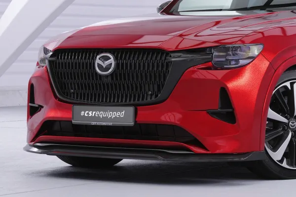 CSR Frontspoiler | Cup-Spoilerlippe mit ABE für Mazda CX-60 Homura / Takumi CSL862-M Carbon Look matt strukturiert (keine Lackierung erforderlich)