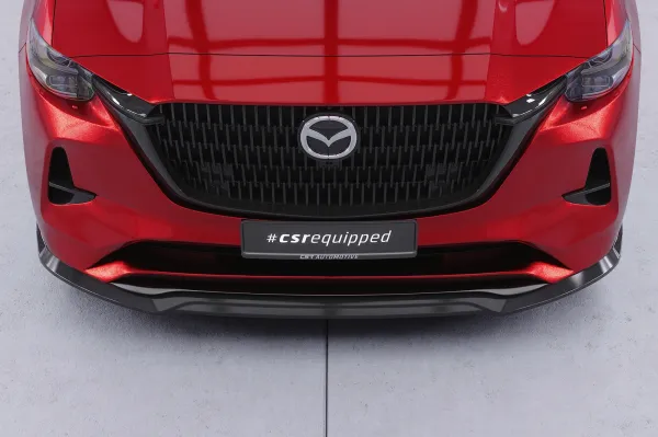 CSR Frontspoiler | Cup-Spoilerlippe mit ABE für Mazda CX-60 Homura / Takumi CSL862-M Carbon Look matt strukturiert (keine Lackierung erforderlich)