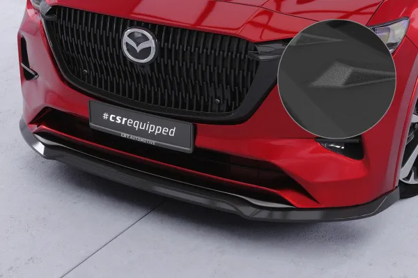 CSR Frontspoiler | Cup-Spoilerlippe mit ABE für Mazda CX-60 Homura / Takumi CSL862-S schwarz matt strukturiert (keine Lackierung erforderlich)