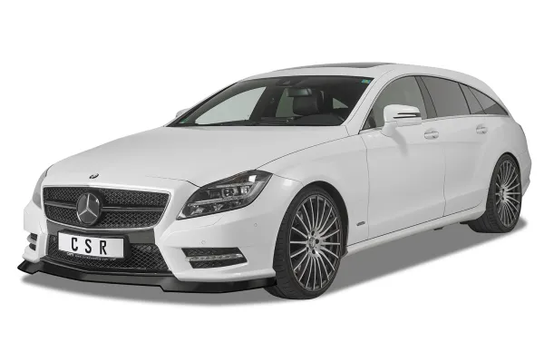CSR Frontspoiler | Cup-Spoilerlippe mit ABE für Mercedes-Benz CLS C218 / X218 AMG-Line CSL416-S schwarz matt strukturiert (keine Lackierung erforderlich)