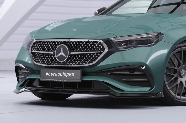 CSR Frontspoiler | Cup-Spoilerlippe mit ABE für Mercedes Benz E-Klasse W214 / S214 CSL888-S schwarz matt strukturiert (keine Lackierung erforderlich)