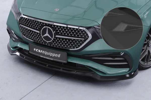 CSR Frontspoiler | Cup-Spoilerlippe mit ABE für Mercedes Benz E-Klasse W214 / S214 CSL888-S schwarz matt strukturiert (keine Lackierung erforderlich)