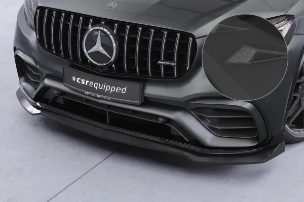 CSR Frontspoiler | Cup-Spoilerlippe mit ABE für Mercedes Benz GLC X253 / C253 CSL896-S schwarz matt strukturiert (keine Lackierung erforderlich)