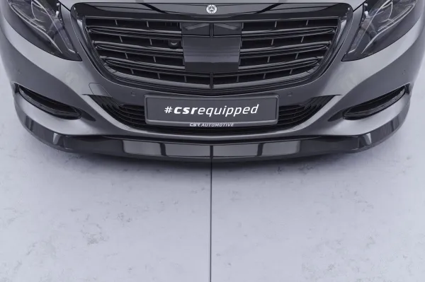 CSR Frontspoiler | Cup-Spoilerlippe mit ABE für Mercedes-Benz S-Klasse W222/V222 CSL318-G Glossy schwarz Hochglanz (keine Lackierung erforderlich)
