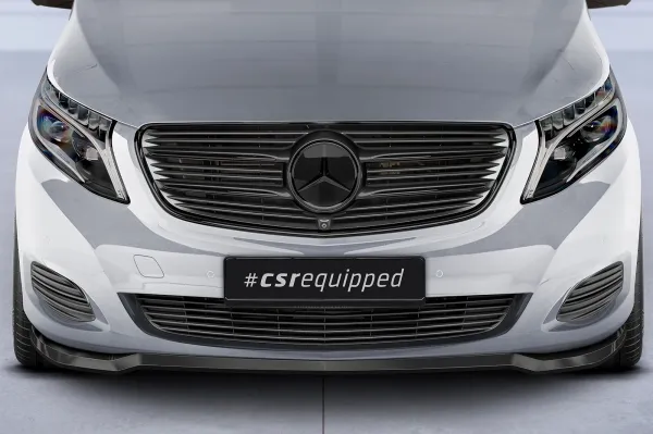CSR Frontspoiler | Cup-Spoilerlippe mit ABE für Mercedes-Benz V-Klasse 447 CSL538-S Strukturiert schwarz matt (keine Lackierung erforderlich)