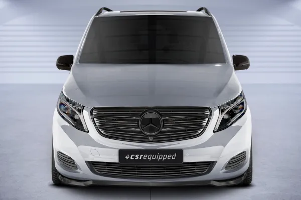 CSR Frontspoiler | Cup-Spoilerlippe mit ABE für Mercedes-Benz V-Klasse 447 CSL538-S Strukturiert schwarz matt (keine Lackierung erforderlich)