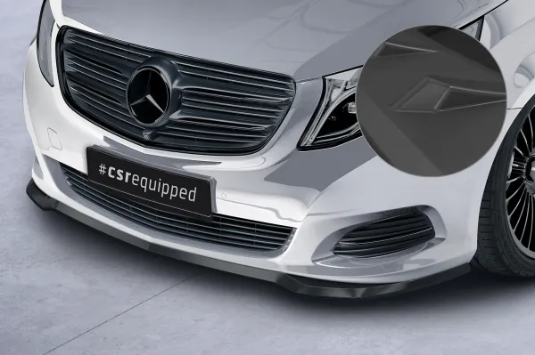 CSR Frontspoiler | Cup-Spoilerlippe mit ABE für Mercedes-Benz V-Klasse 447 CSL538-L schwarz matt (Lackierung erforderlich)