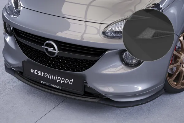 CSR Frontspoiler | Cup-Spoilerlippe mit ABE für Opel Adam S CSL591-S Strukturiert schwarz matt (keine Lackierung erforderlich)
