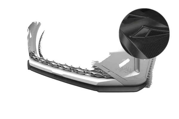CSR Frontspoiler | Cup-Spoilerlippe mit ABE für Opel Frontera CSL025-C Carbon Look Hochglanz (keine Lackierung erforderlich)