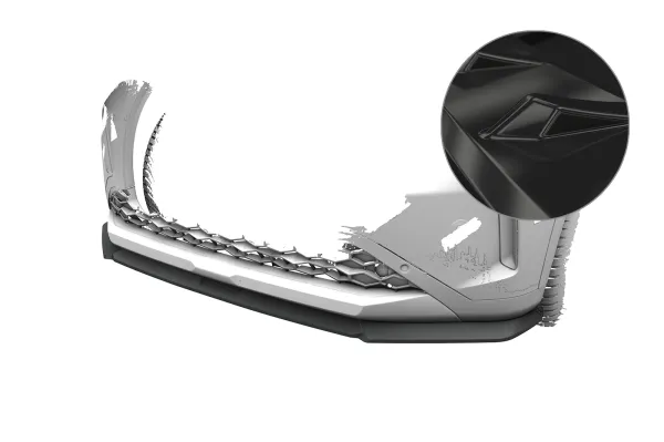 CSR Frontspoiler | Cup-Spoilerlippe mit ABE für Opel Frontera CSL025-G Glossy schwarz Hochglanz (keine Lackierung erforderlich)