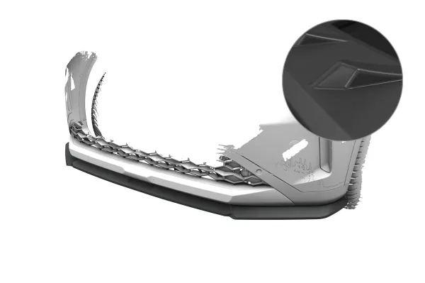 CSR Frontspoiler | Cup-Spoilerlippe mit ABE für Opel Frontera CSL025-L Lackierung erforderlich (unlackiert)