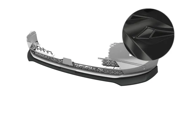 CSR Frontspoiler | Cup-Spoilerlippe mit ABE für Opel Grandland (2. Gen) CSL996-G Glossy schwarz Hochglanz (keine Lackierung erforderlich)