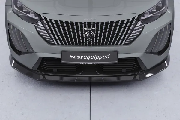 CSR Frontspoiler | Cup-Spoilerlippe mit ABE für Peugeot 2008 II CSL899-L schwarz matt (Lackierung erforderlich)